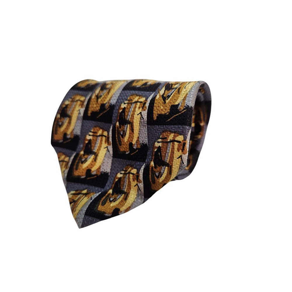 J Garcia Mens Silk Tie Jerry Garcia Abstract Art Collection 55 Geometric Woven